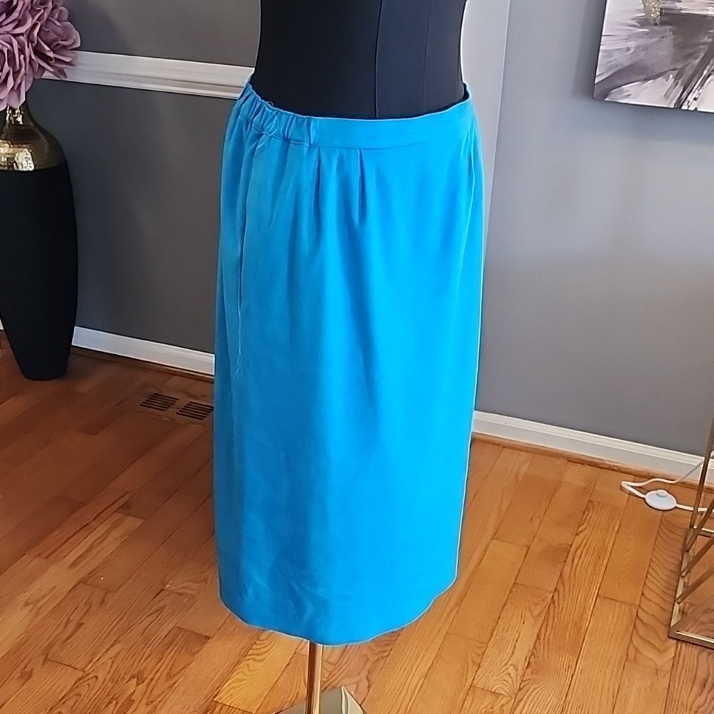 Vintage florasuede skirt sz 8 - Picture 4 of 6